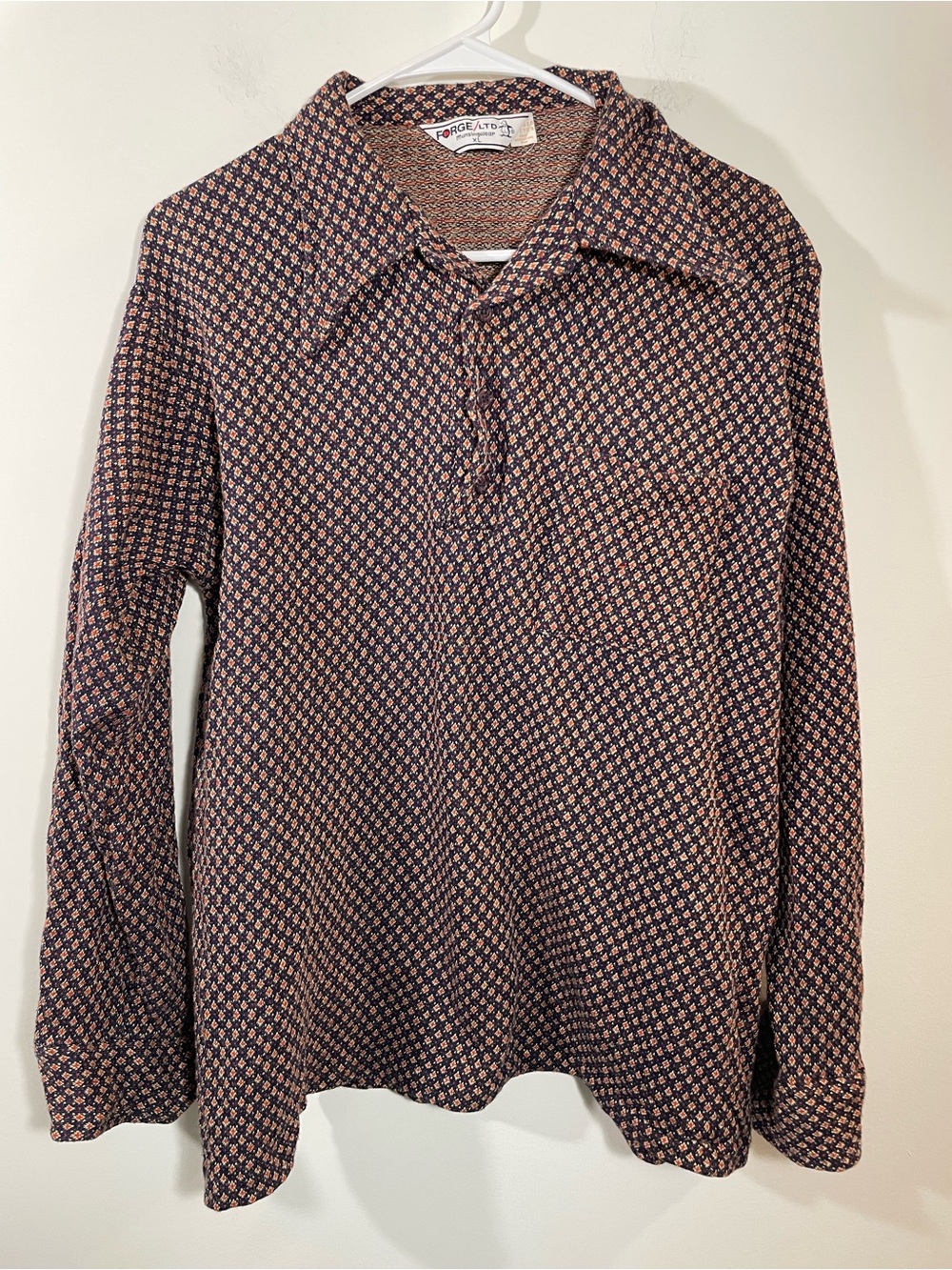Vintage Forge/LTD Munsingwear 100% combed cotton collared knit shirt XL